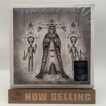 Puscifer - Existential Reckoning Vinyl LP Gray Translucent Marble Signed by Maynard, Mat and Carina