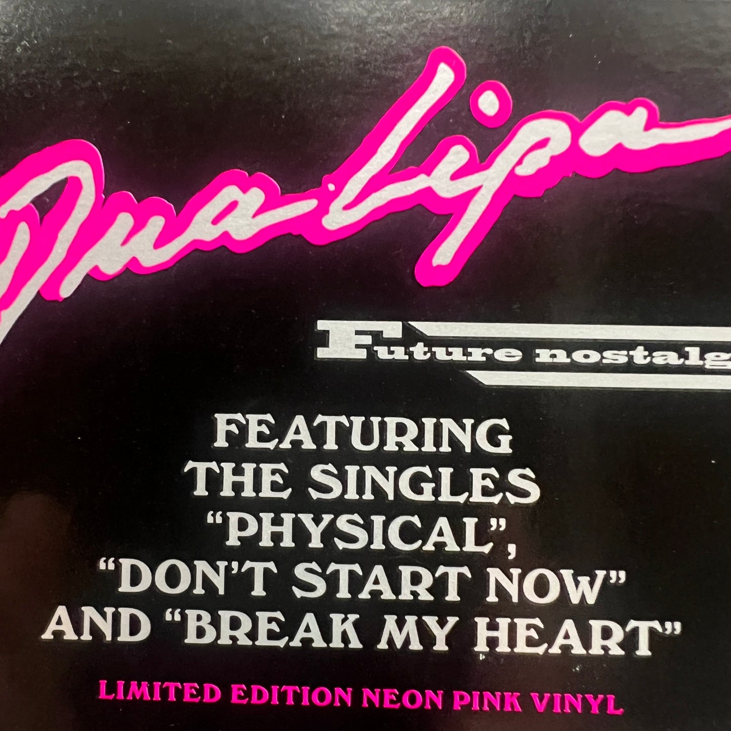 Dua Lipa - Future Nostalgia Vinyl LP Pink Neon Translucent SEALED