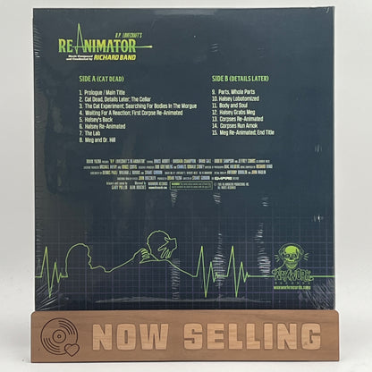 H.P. Lovecraft's Re-Animator Soundtrack Vinyl LP Green Hand Poured Swirl Richard Band