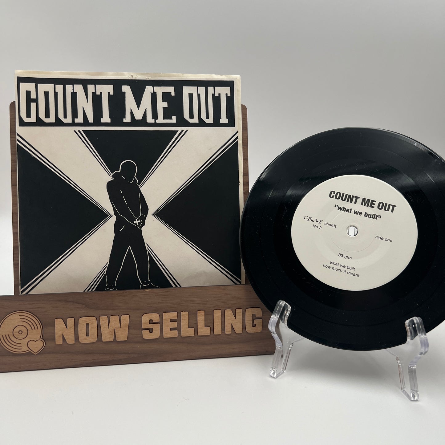 Count Me Out - What We Built Vinyl 7" #21/35 Numbered Gorilla Biscuit