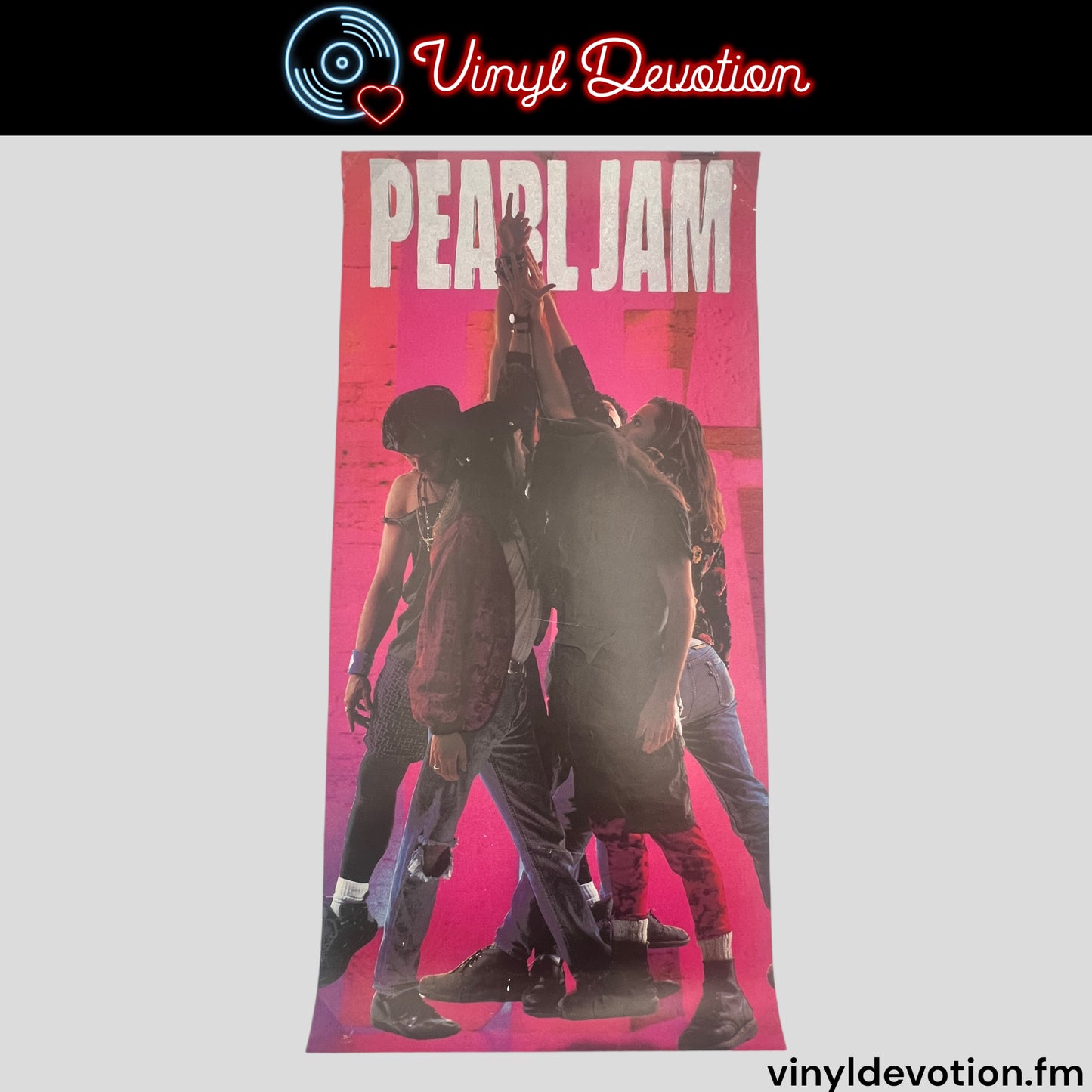 Pearl Jam - Ten 1991 Vintage Promo Poster 24 x 12