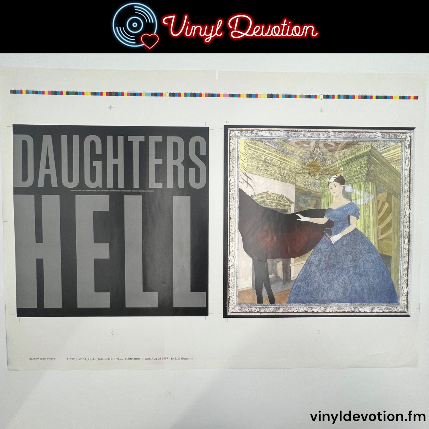 Daughters Band Hell Songs Album Artwork Test Print 20 x 28