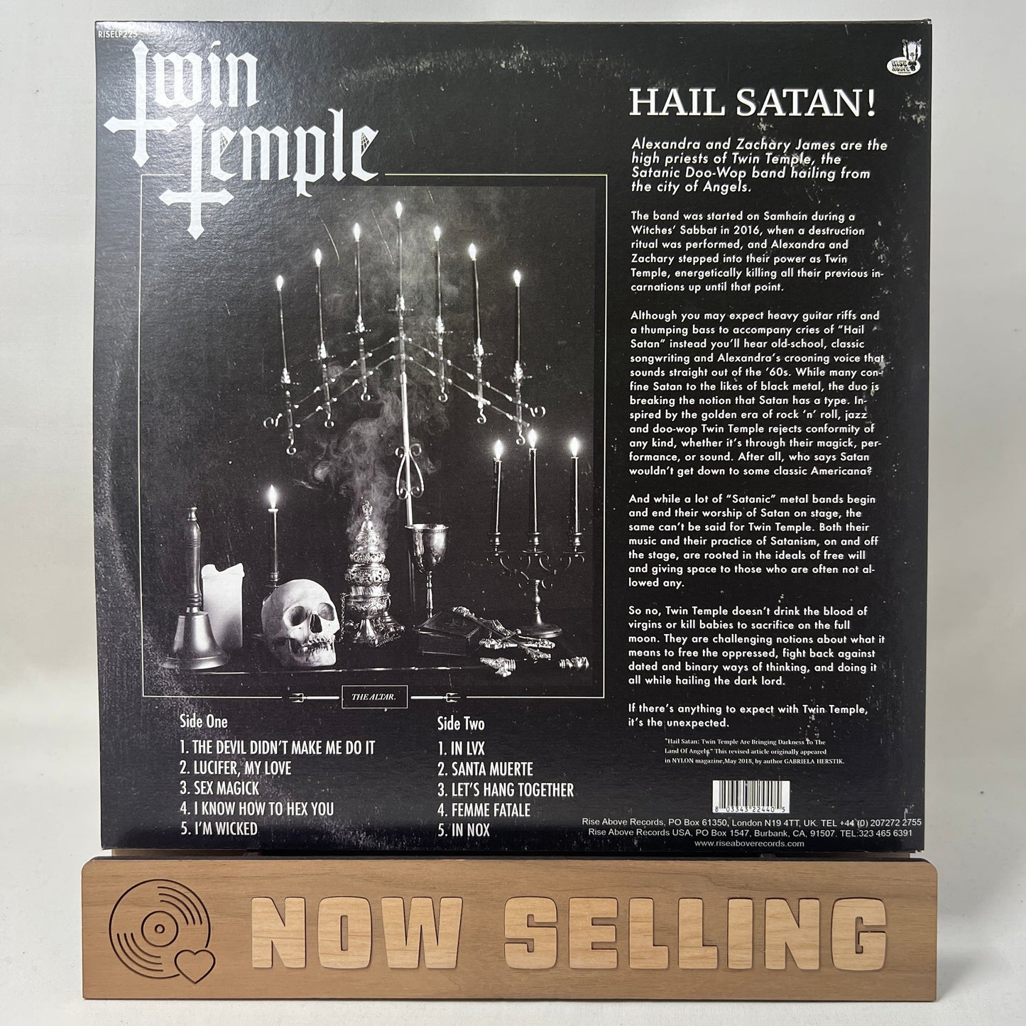 Twin Temple Bring You Their Signature Sound Vinyl LP Tour Trans Black SIGNED