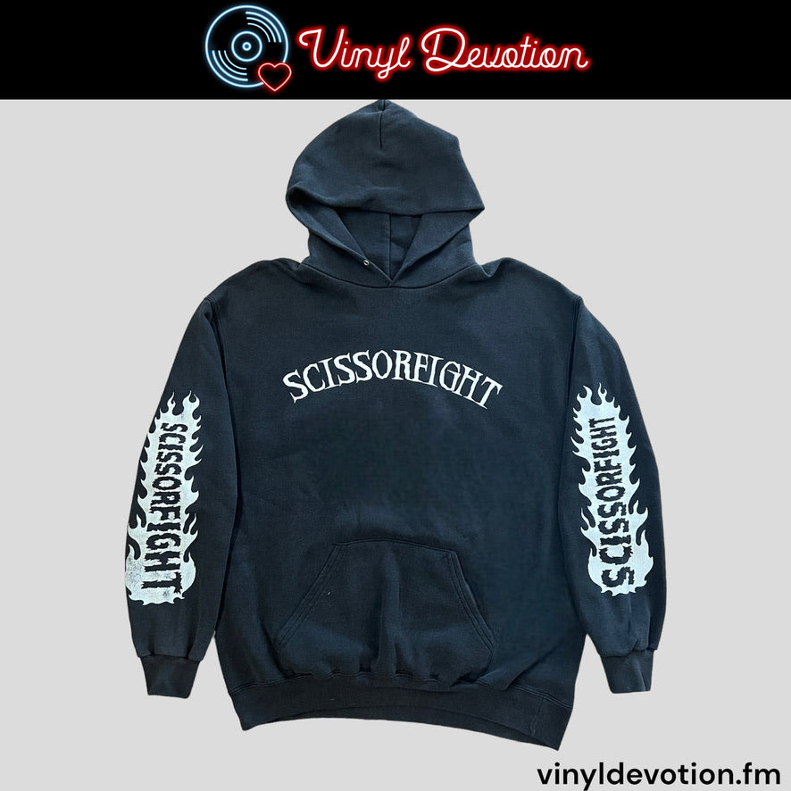 Scissorfight Face First Hammer Down Pullover Hoodie Black Size Large