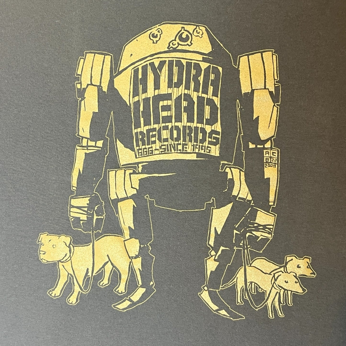 Hydra Head Label Robot T-Shirt Size L