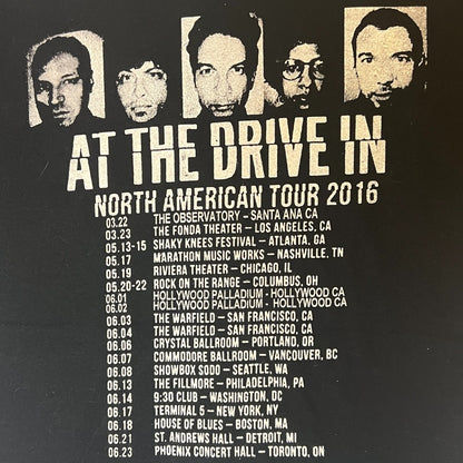 At The Drive-In 2016 Tour T-Shirt Size XL