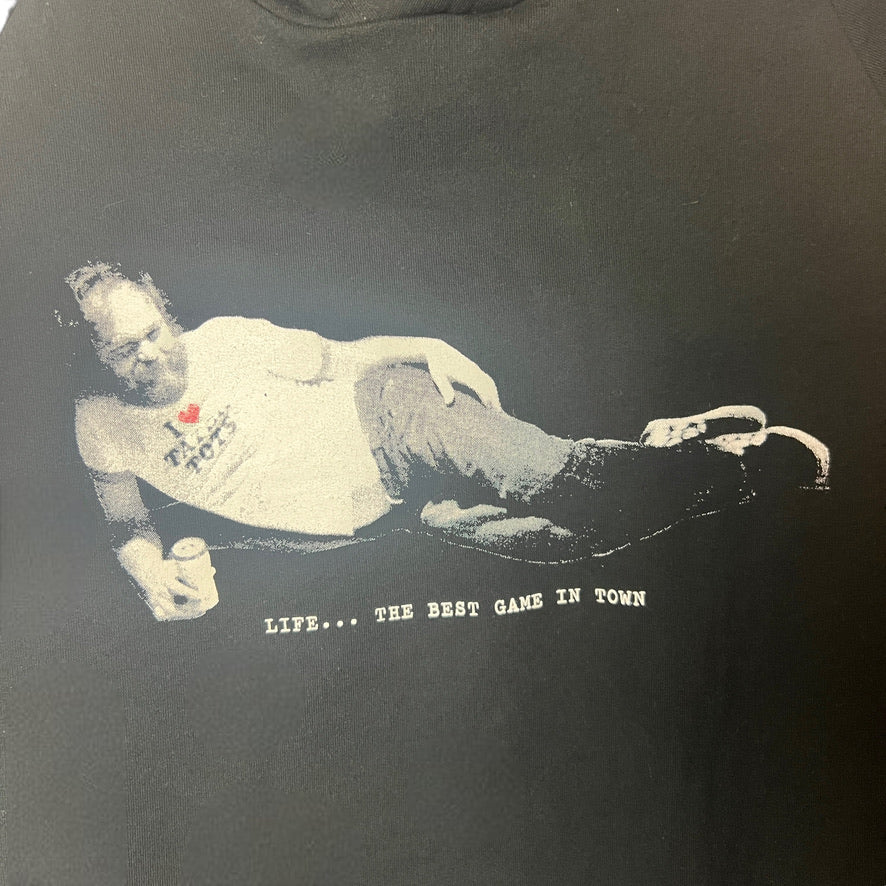 Harvey Milk Life...The Best Game in Town Hoodie Size L Black