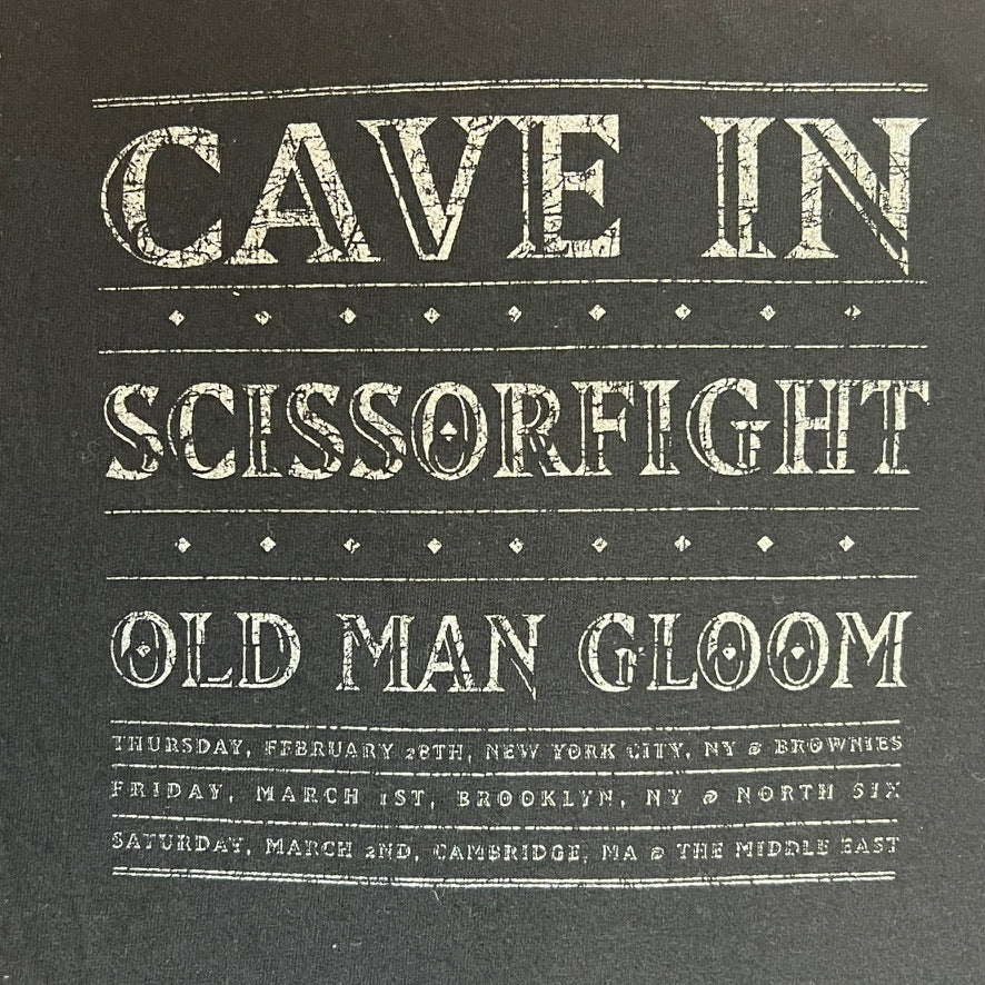 Cave In, Old Man Gloom, Scissorfight Clash of the Titans Tour 2002 T-Shirt Size M