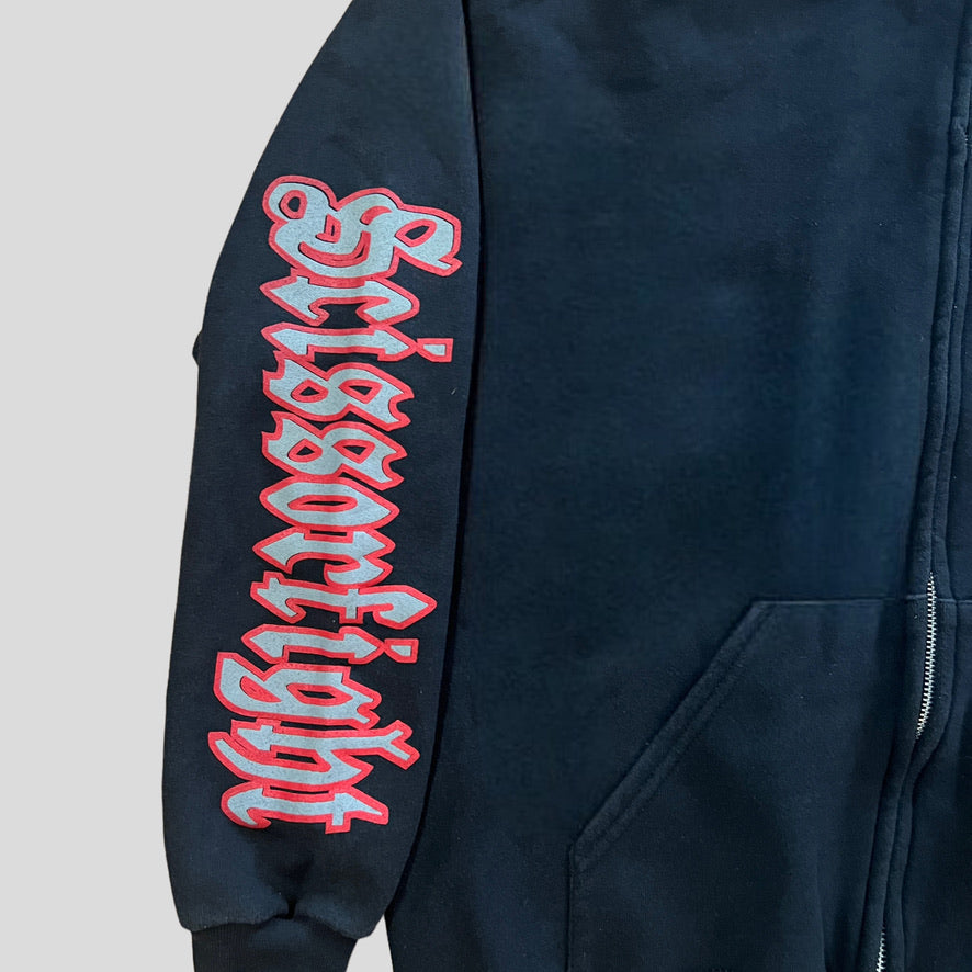 Scissorfight Rock & Roll Motherfuckery Zipper Hoodie Black Size L