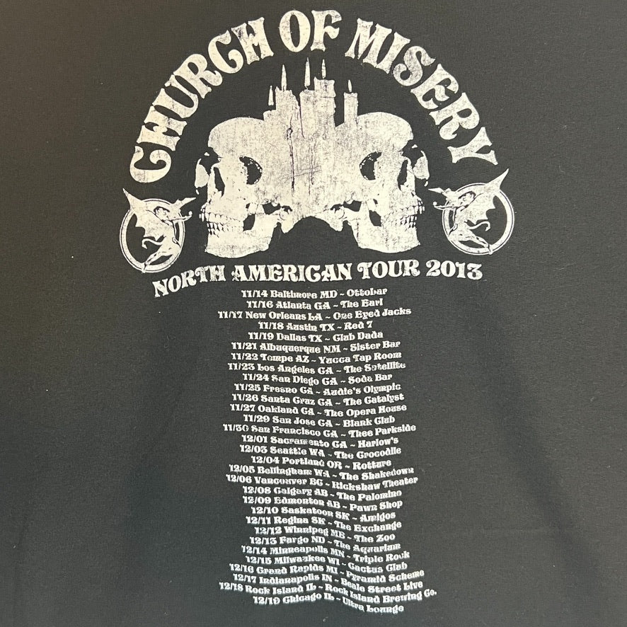 Church Of Misery 2013 Tour Pullover Hoodie Size XL