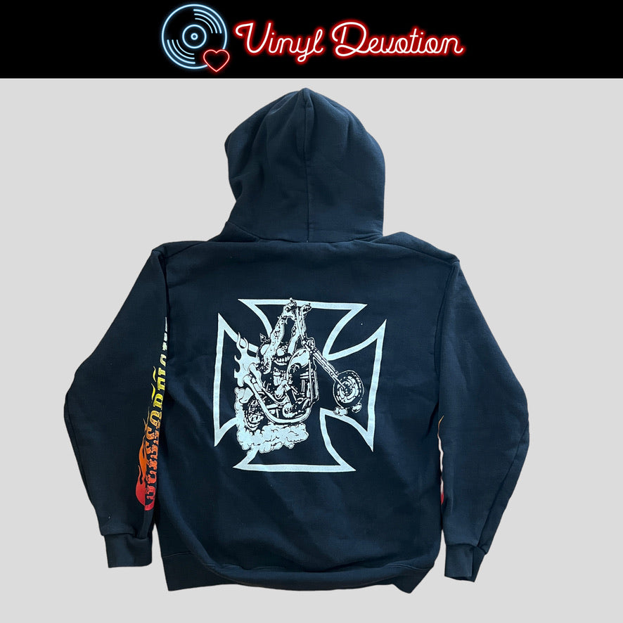 Scissorfight Ride on Muthafucka Zipper Hoodie Black Size L
