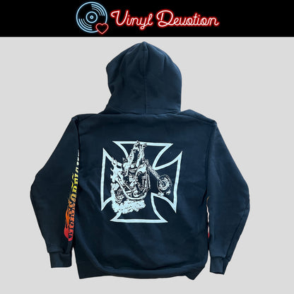 Scissorfight Ride on Muthafucka Zipper Hoodie Black Size L