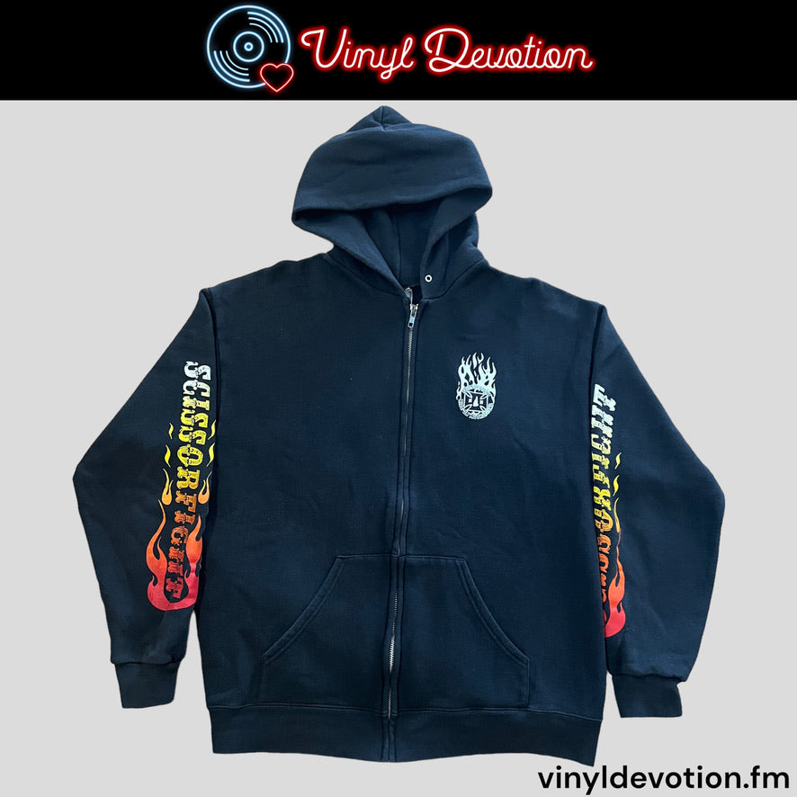 Scissorfight Ride on Muthafucka Zipper Hoodie Black Size L
