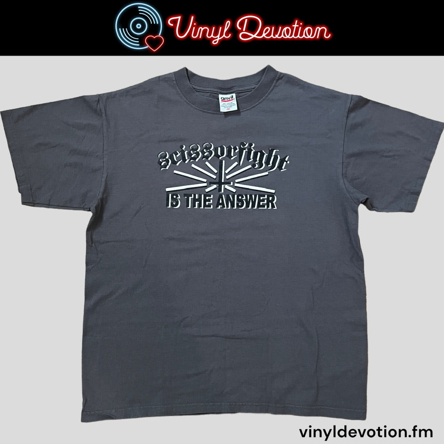 Scissorfight Is The Answer Gray Shirt Size Medium