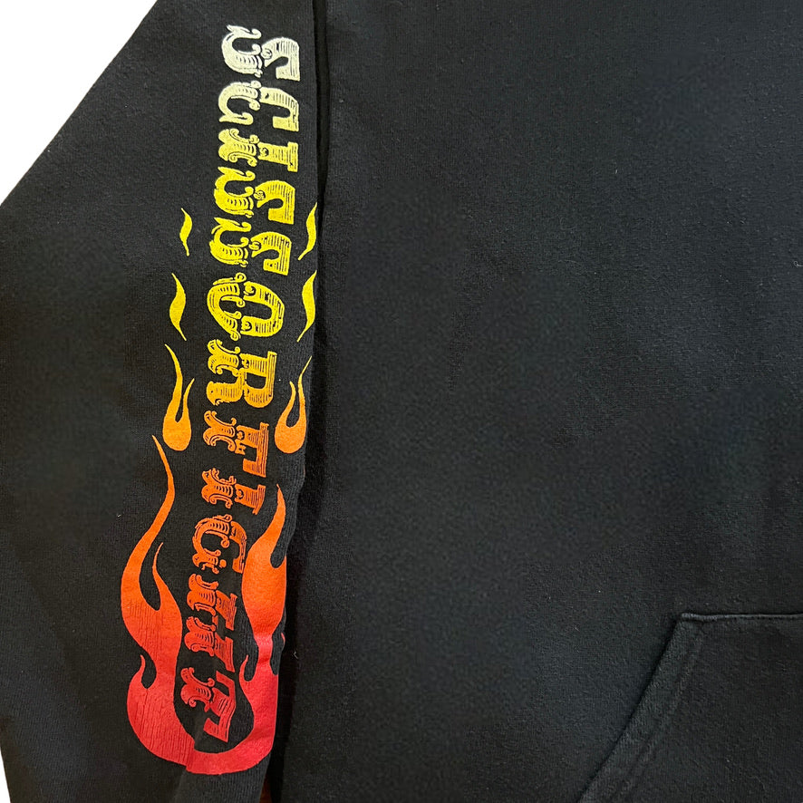 Scissorfight Ride on Muthafucka Zipper Hoodie Black Size L