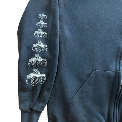Scissorfight Eat My Fuck Zipper Hoodie Black Size Large