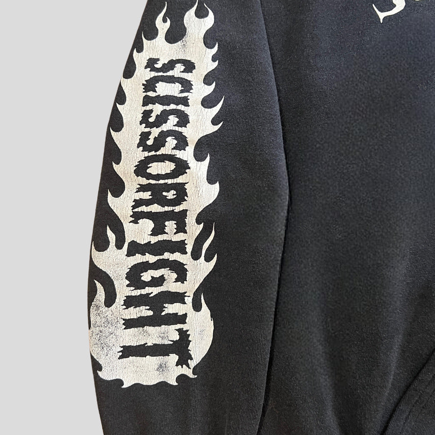 Scissorfight Face First Hammer Down Pullover Hoodie Black Size Large