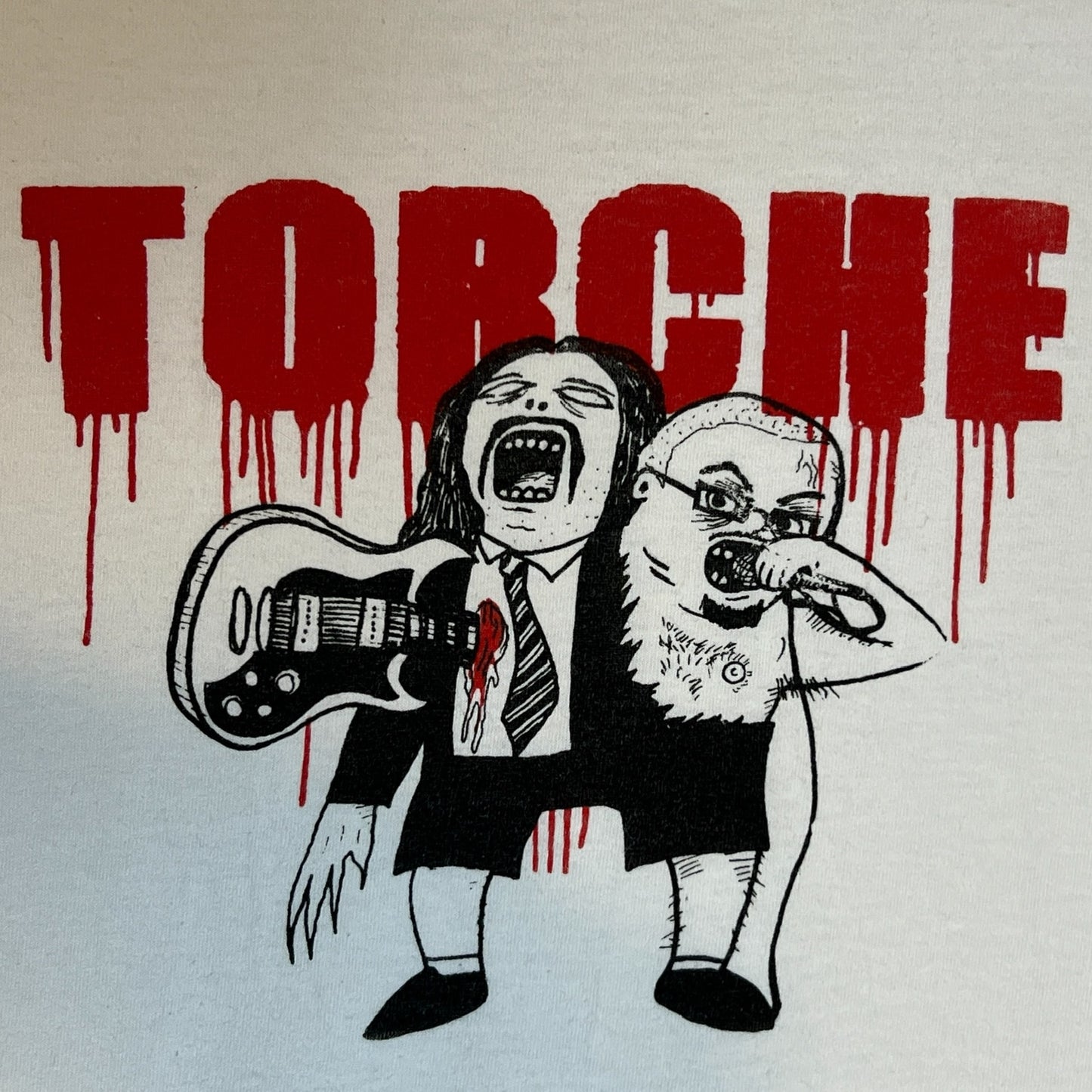 Torche - Meanderthal White T-Shirt Size L Hydra Head