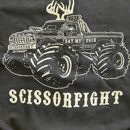 Scissorfight Eat My Fuck Zipper Hoodie Black Size Large