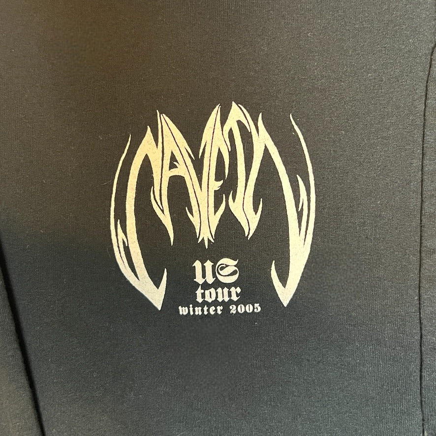 Cave In - Perfect Pitch Black Winter 2005 Tour Zip Up Hoodie Size L