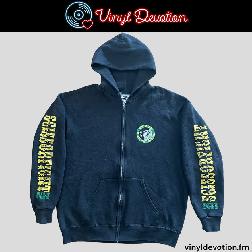 Scissorfight Granite State Destroyer Zipper Hoodie Black Size Large