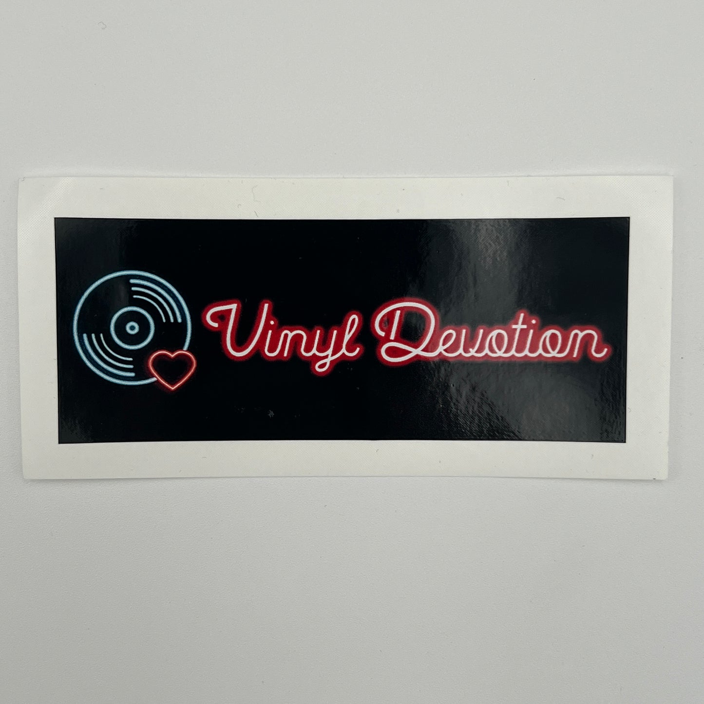 Vinyl Devotion Name Logo Sticker