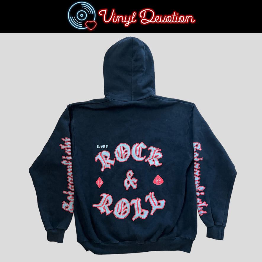 Scissorfight Rock & Roll Motherfuckery Zipper Hoodie Black Size L