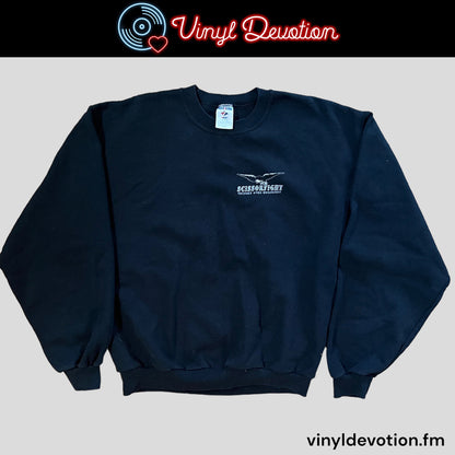 Scissorfight Victory Over Horseshit Crewneck Sweatshirt Black Size Medium