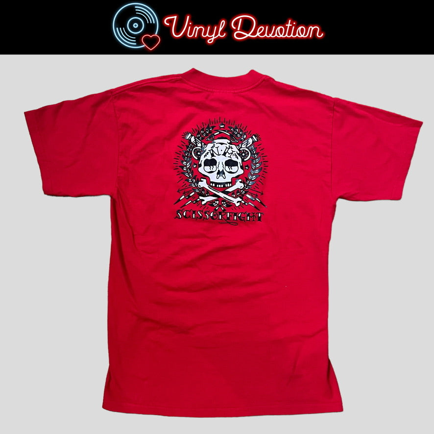 Scissorfight NH Skull Red Shirt Size Medium