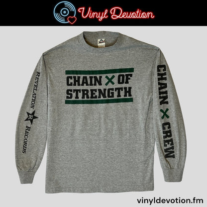 Chain Of Strength Long Sleeve T-Shirt Size M Early 2000s