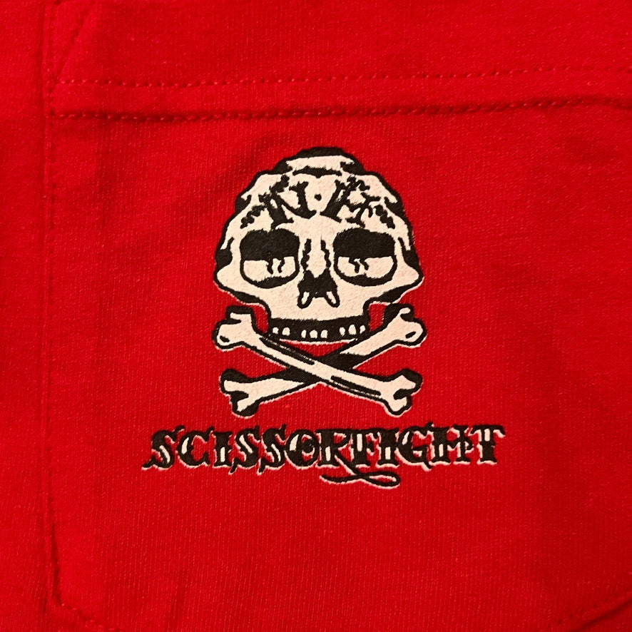 Scissorfight NH Skull Red Shirt Size Medium