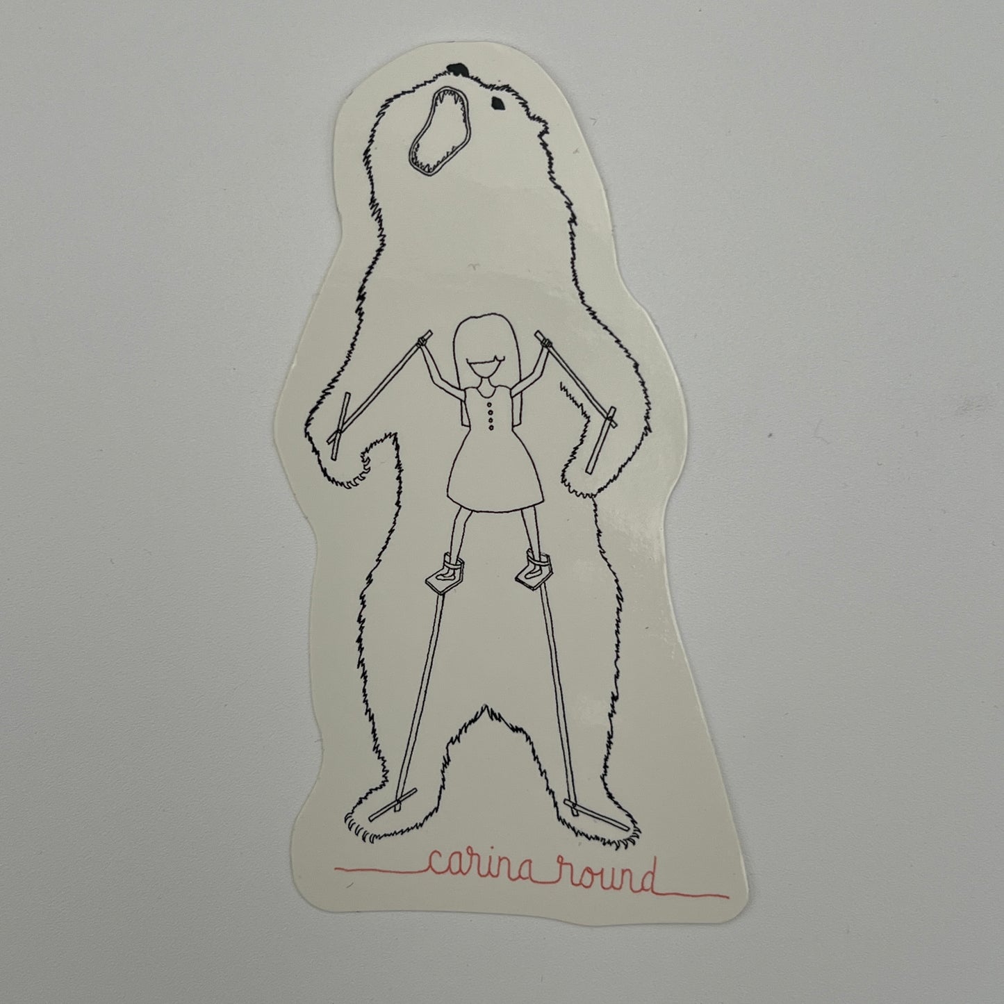 Carina Round - Girl in Bear sticker