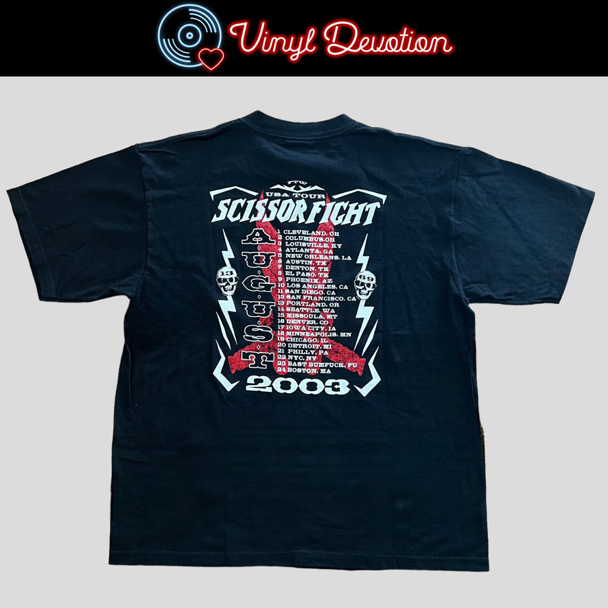 Scissorfight August 2003 Tour Shirt Size Medium