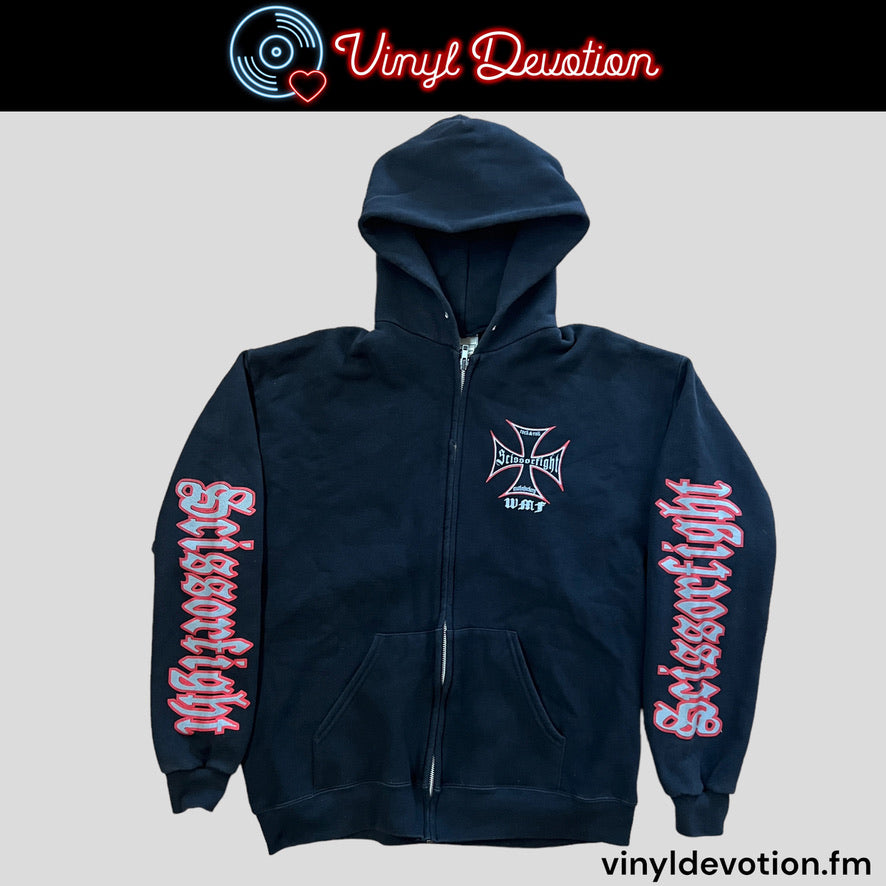Scissorfight Rock & Roll Motherfuckery Zipper Hoodie Black Size L