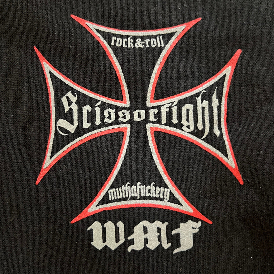 Scissorfight Rock & Roll Motherfuckery Zipper Hoodie Black Size L