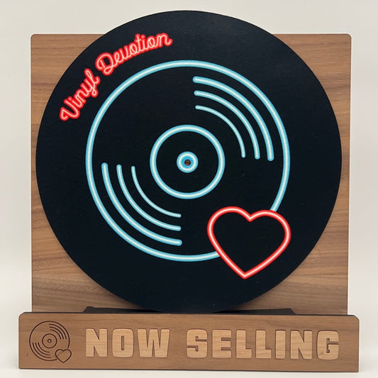 Vinyl Devotion Logo Polyester 16oz Felt Slipmat - Non-Glazed Bottom