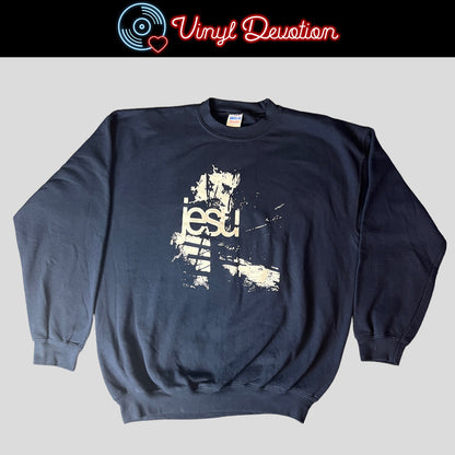 Jesu - Blue Crewneck Sweatshirt Size Large