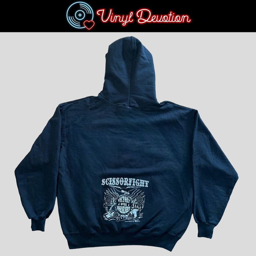 Scissorfight Victory Over Horseshit Pullover Hoodie Black Size XL