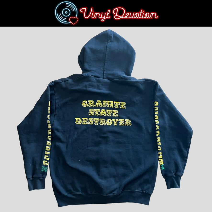 Scissorfight Granite State Destroyer Zipper Hoodie Black Size Large