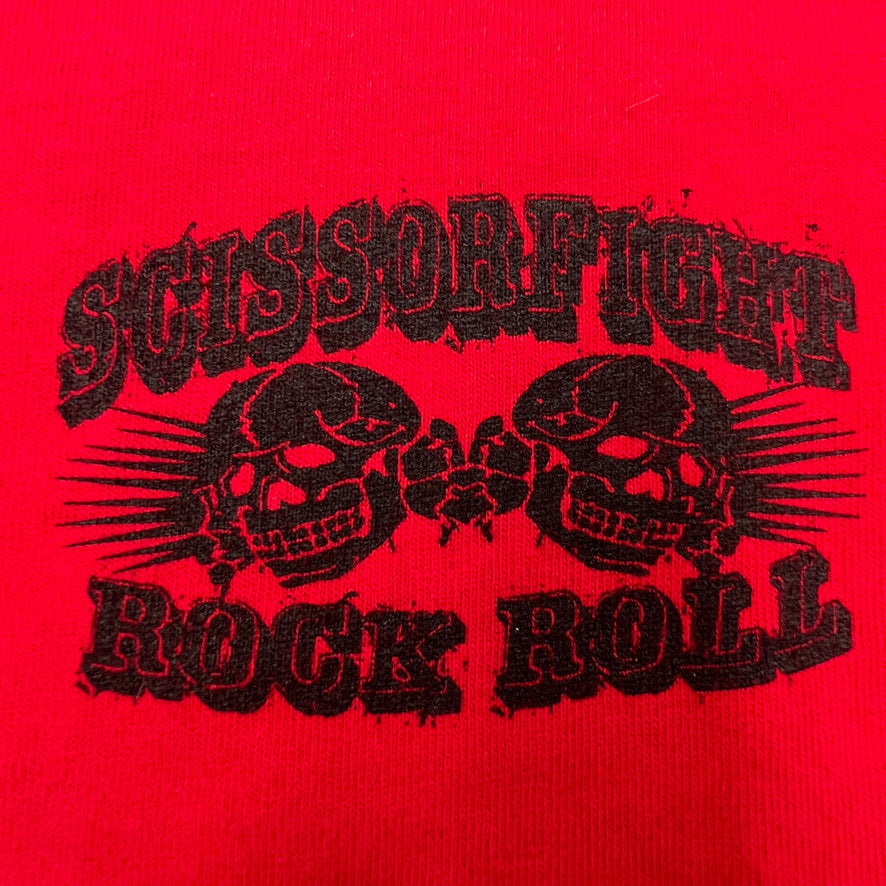 Scissorfight Rock Roll Red Shirt Size Medium