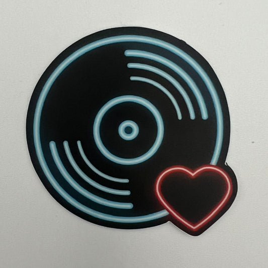 Vinyl Devotion Record Logo Sticker
