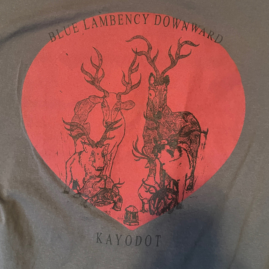 Kayo Dot - Blue Lambency Downward T-Shirt Size M Gray