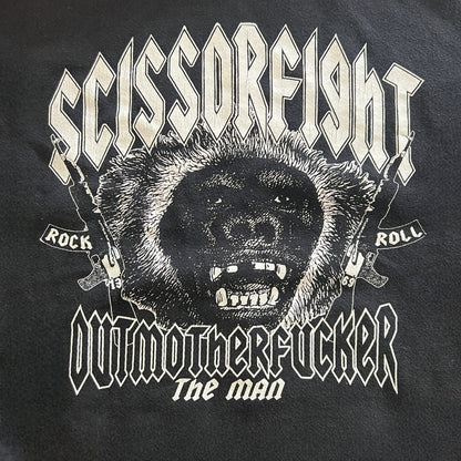 Scissorfight Outmotherfucker The Man Pullover Hoodie Black Size Large