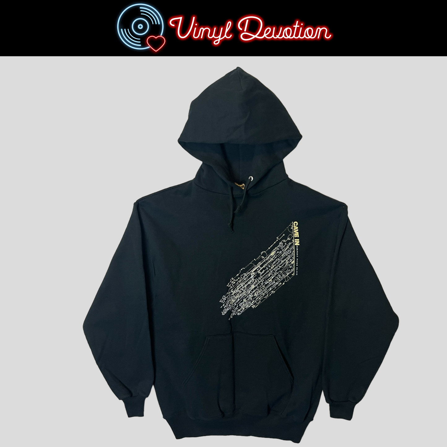 Cave In - Perfect Pitch Black Pullover Hoodie Size L Hydra Head 2005