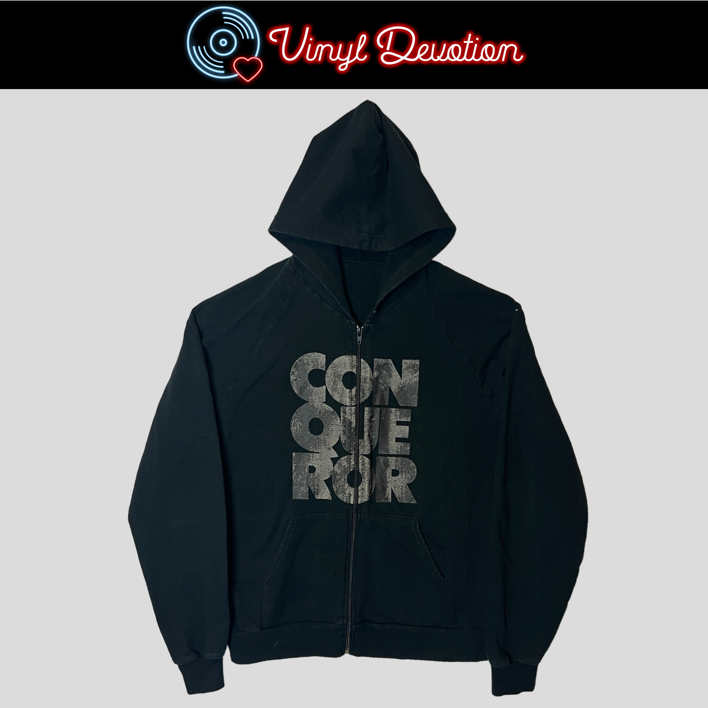 Jesu - Conqueror Zip up Hoodie 2007 Size L Hydra Head Godflesh