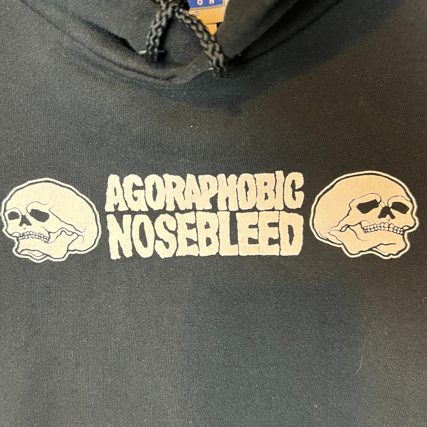 Agoraphobic Nosebleed Vintage 1998 Pullover Hoodie Size L Hydra Head