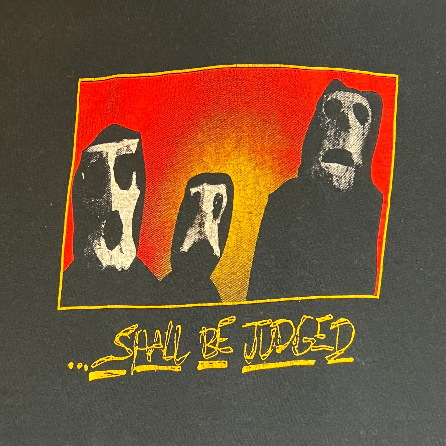 Burn Band - Shall Be Judged T-Shirt Size M 2000s Reprint