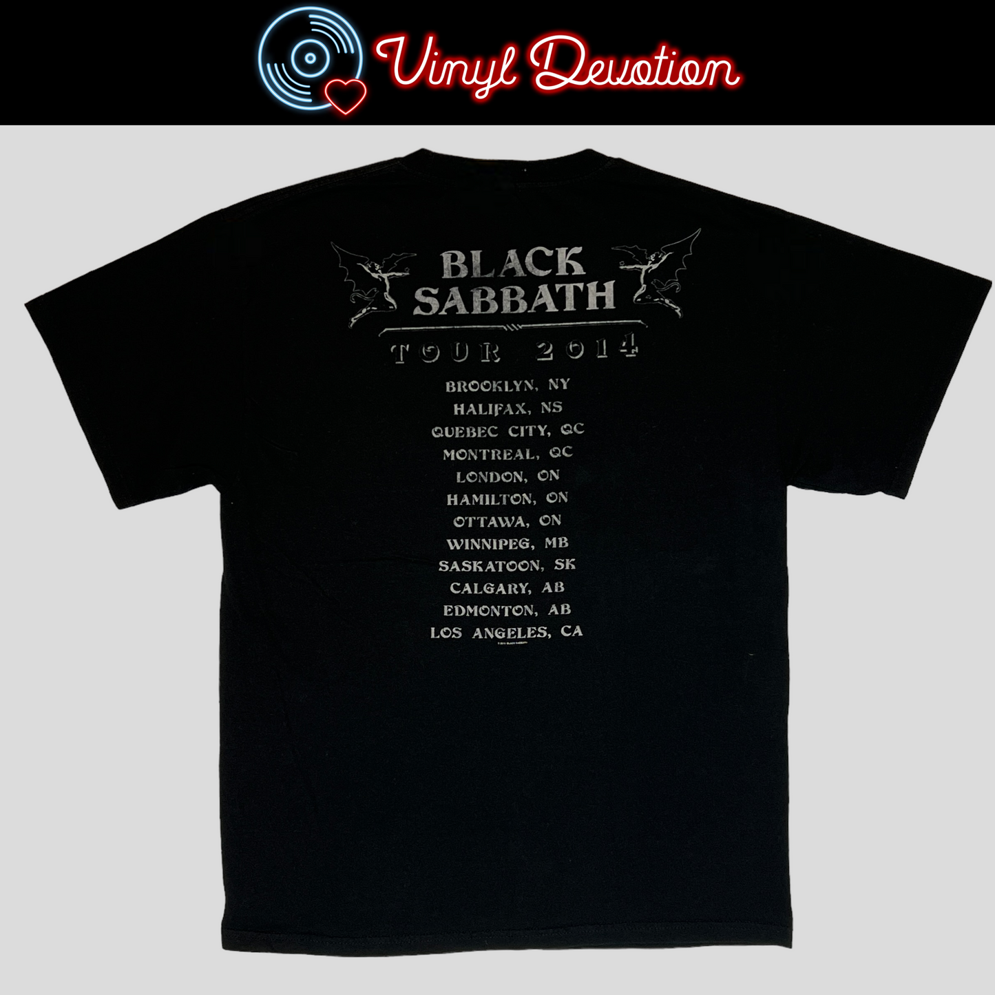 Black Sabbath - 2014 Tour T-Shirt Size L