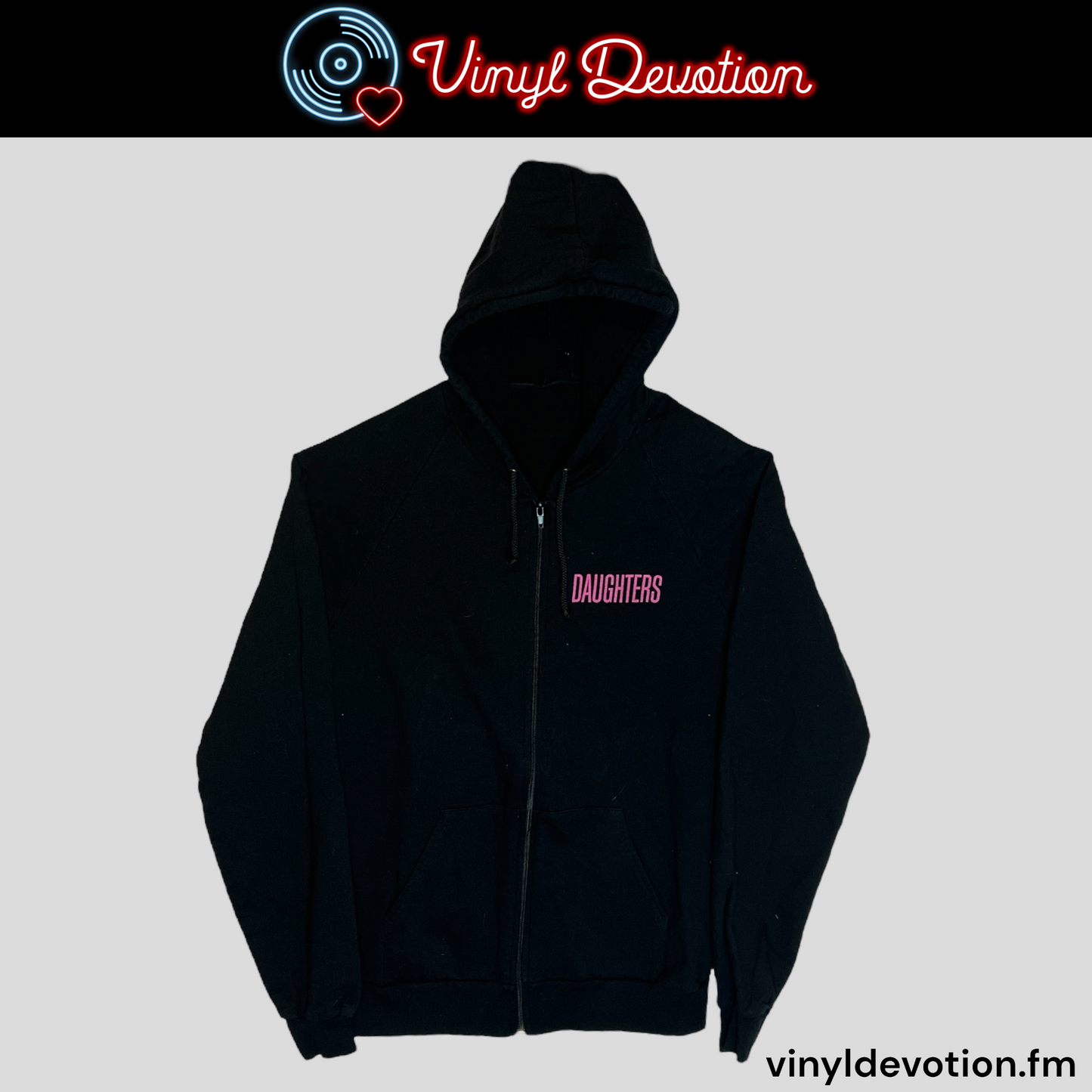 Daughters Band - Hand Control Zip Up Hoodie Size L