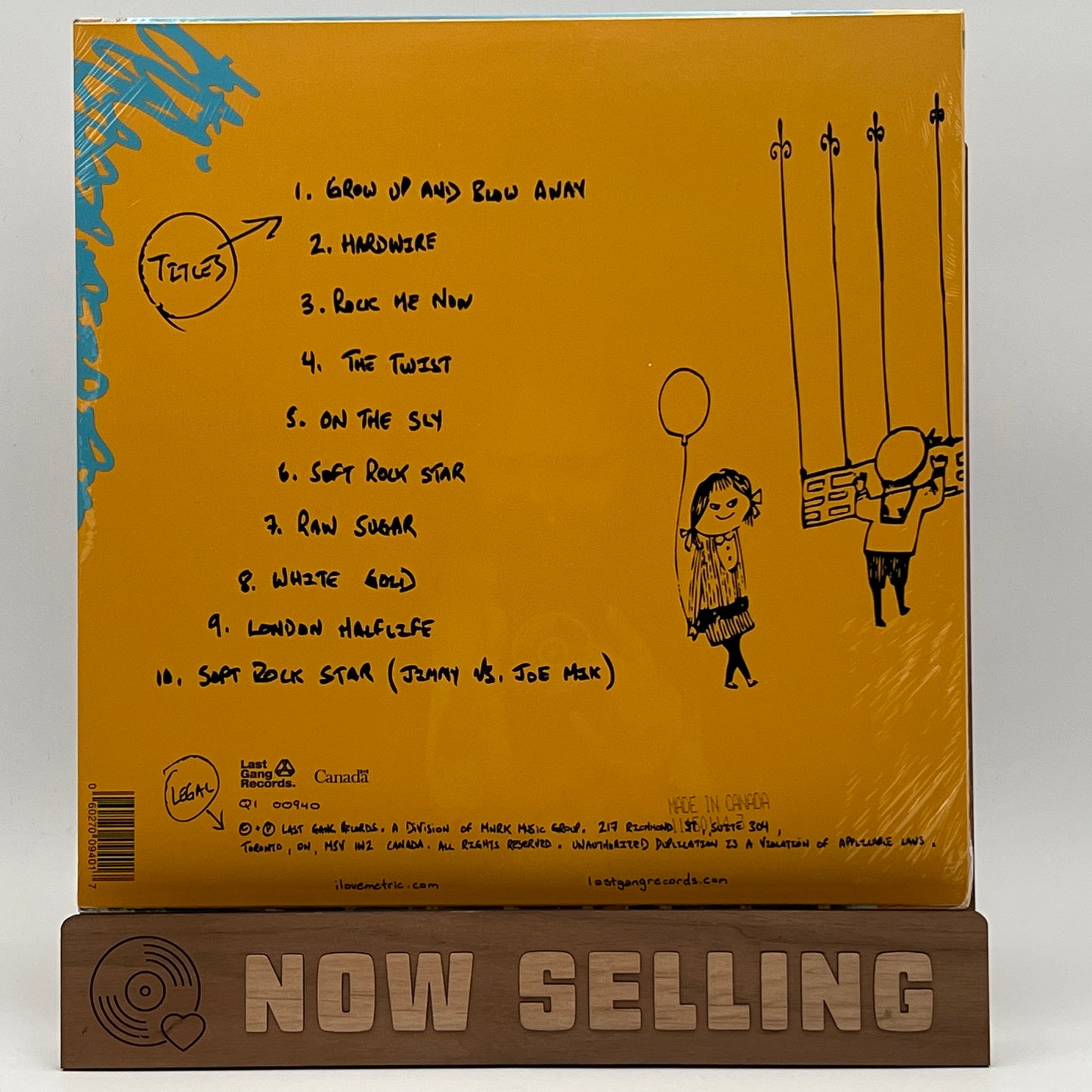 Metric - Grow Up And Blow Away Vinyl LP SEALED Reissue